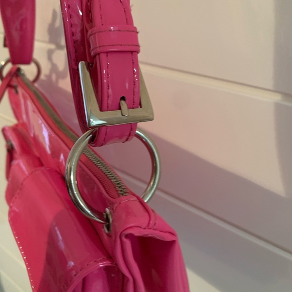 Matt & Nat Hot Pink Purse - 12x5.5 Barbie doll pink with lots of pockets. - Picture 10 of 11